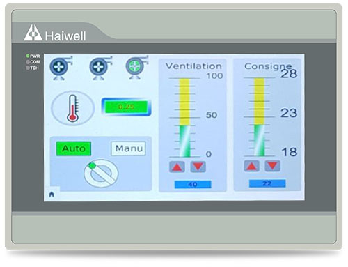 Haiwell������̫�W��HMI�˙C����